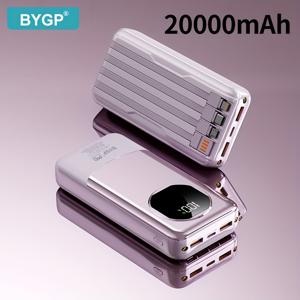 TEMU 20000/10000mAh 휴대용 파워 뱅크, PD20W 고속 충전기, 내장 /타입-C/USB 케이블 및/또는 조명, LED 디스플레이 스크린, 아이폰, 기기/시계 호환, 야외 비상 여행 백업 배터리 팩|보조배터리|C타입충전기|보조배터리20000