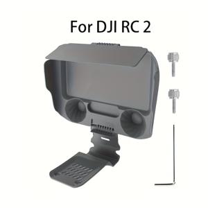 TEMU DJi RC2 조절 가능한 라이트 쉴드 및 보이지 않는 서브 패널 스토리지가 있는 2-in-1 보호 커버 - Air3S/Air3/Mini4 Pro 플립 드론 리모컨용 내구성 있는 플라스틱 스크린 프로텍터 액세서리, 드론 파일럿 기어 | 슬림한 보호 | 정밀 핏 디자인|드론