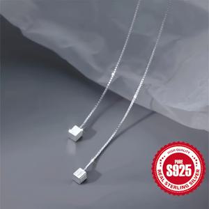 TEMU 품격 있는 S925 스테인리스 실버 눈물 귀걸이 - 낮은 알러지, 하이포알러지, 일상 및 특별한 기회에 완벽, 이상적인 크리스마스 선물, 일상 귀걸이|눈물 귀걸이|하이포알러지 귀걸이