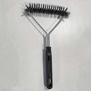 TEMU 1pc 스테인레스 스틸 바베큐 브러시, 재사용 가능한 무발 Cord, 38.1cm 청소 브러시, 안전하고 효율적인 바베큐 클리너 액세서리 - 남성, 피크닉, 캠핑 필수품, 파티 BB에 적합한 품질의 선물 - 1개