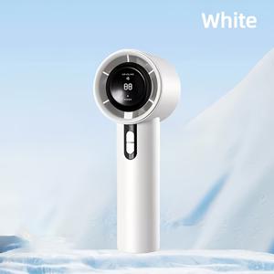 TEMU 고속 충전식 휴대용 터보 팬 - 9m/s 공기 흐름, 100단계 조절 가능, USB 충전, 휴대용 케이블 포함, 내구성 있는 ABS 소재, 실내 및 실외 사용을 위한 착용 가능한 디자인, 검정색, 휴대용 팬
