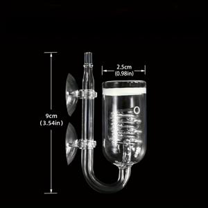 TEMU 유리 CO2 리액터, 3스파이로 유리 디퓨저, 수족관 식물용, 15-200갤런/60-757리터 탱크 호환, 수족관 에어 펌프 액세서리