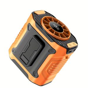 TEMU 2025 신제품 목/허리/몸 팬 - 10단계 강풍, USB 충전식 LED 라이트 휴대용 개인 냉각팬, 야외 활동 및 캠핑용 18650 리튬 배터리, 건설 작업자, 하이킹, 여행용, 가벼운 디자인, 내구성 있는 구조, 아웃도어 애호가용|캠핑선풍기