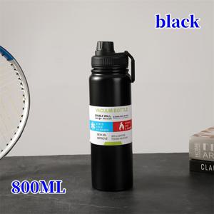 TEMU 800ml 보온/보냉 스테인레스 스틸 물병 - 휴대용, 누출 방지, 플립 탑 뚜껑, 야외 활동, 캠핑 및 여행에 완벽, 다양한 색상 제공, 캠핑 필수품 | 현대 물병 | 내구성 있는 물 용기, 물병