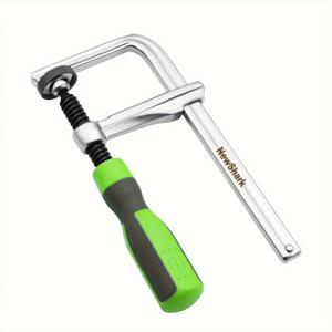 TEMU NewShark 12인치 고탄소강 목공 바 클램프 1개 - 600파운드 용량, 녹색 악센트가 있는 인체공학적 핸들, 내구성 강철 조각 및 톱니형 레일 포함, 목공 필수품 | 기능적인 바 클램프 | 견고한 구조, 목공 도구