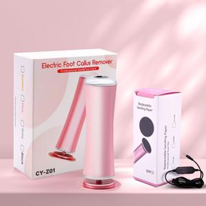 TEMU 죽은 피부와 딱지를 제거하기 위한 USB 발 연마 도구 세트, 네일 샵에 적합, 다용도 전기 페디큐어 장치