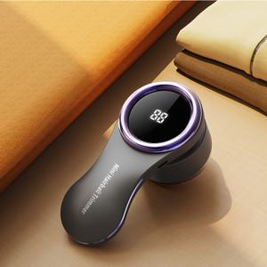 TEMU 패브릭 쉐이버 | USB 충전식 린트 리무버 LED 디스플레이 포함 | 합금 강철 블레이드 | 의류, 침구 및 가구용 정밀 절단 | 휴대용 전기 헤어 트리머 | 500mAh 배터리 | 컴팩트 디자인의 옷용 린트 리무버