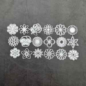 TEMU 카드 제작, 스크랩북, 종이 공예, 앨범 스탬핑, DIY 장식, 및 인사 카드에 적합한 꽃 모양의 커팅 다이 1개
