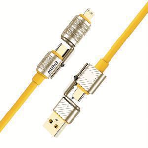 TEMU PD 지원, 고속 데이터 전송, 주석 합금 디자인, 내구성이 뛰어난 4-in-1 240W 초고속 충전 케이블, 삼성, 아이폰 15, 맥북/아이패드/샤오미 장치에 적합 - 1m-1.5m-2m 길이, 240W 충전 케이블 | 강력한 케이블 디자인 | 내구성이 뛰어난 케이블