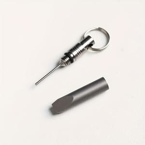 TEMU 재미있는 티타늄 합금 열쇠고리 - 휴대용 다기능 스마트폰 및 패키지 열쇠고리, 내구성 있는 금속 디자인 및 다중 부착물, 폰 스탠드 및 열쇠 정리기 | 세련된, 현대적인 열쇠고리 | 내구성 있는 금속 열쇠고리