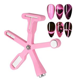 TEMU 미스셔어링 6in1 멀티펑션 캣아이 UV/LED 젤 네일 자석 플레이트 - 고품질 매니큐어 아트 디자인 도구, 교체 가능한 6개 플레이트 포함, 무취, 내구성 강화 및 세척 쉬운 홈&살롱용 네일 액세서리|젤네일
