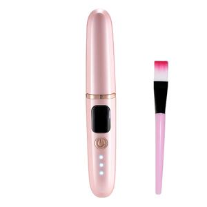 TEMU USB 충전식 가열 속눈썹 컬러 - 3단계 온도 설정, 빠른 가열, 300mAh 리튬 배터리, 속눈썹과 눈꺼풀에 안전하고 부드럽게 사용 가능, 집 및 여행용 휴대성, 핑크 실리콘 브러시 포함, 홈 속눈썹 케어 | 세련된 뷰티 액세서리 | 매끄러운 인체공학적 디자인의 전기 가열 속눈썹 컬러