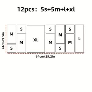TEMU 3/9/10/12pcs 아크릴 데스크탑 상자, 서랍 보관 상자, 립스틱 및 화장품 보관 상자, 다양한 상황에 적합, 가정용 보관 데스크탑 및 서랍 정리함, 가정용 보관 데스크탑 및 서랍 정리함