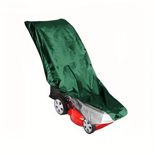 TEMU 헤비 듀티 자외선 차단 잔디 깎기 커버 - 600D 폴리에스터, 조절 가능한 끈 및 보관 가방 포함, 사계절용 야외 보호, 대부분의 잔디깎기에 적합한 내구성 있는 원단, 슬림 디자인, 블랙