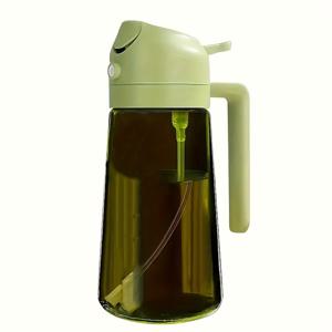 TEMU 1pc 토마토 스틱슬리 올리브 오일 스프레이어 및 푸어러, 2-in-1 자동 클램쉘 디자인, 470ml 플라스틱 주방 디스펜서, 요리, 샐러드 드레싱, 튀김, 바베큐, 바베큐 소스 푸어러 | 현대 주방 액세서리 | 내구성 있는 플라스틱 소재, 소스 푸어러