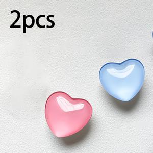 TEMU 2pcs 귀여운 하트 모양 팝업 폰 그립 스탠드, 3D 디자인, 유니버설 스마트폰 홀더, 캔디 컬러 (빨강, 파랑, 핑크, 보라, 흰색), 내구성 있는 ABS 소재, 안전한 처리를 위한 확장 가능한 그립, 귀여운 폰 그립|그립톡