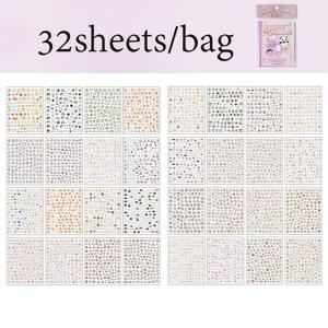 TEMU 1권 32개의 미니 스티커, 드림-도파민 시리즈, DIY 스크랩북 액세서리, 스크랩북 스티커, 사진 앨범에 붙일 수 있음, 쓰레기 일기장 장식, 휴대폰 케이스, 물병, 자동차 컵, 컴퓨터, 기타, 자전거, 스케이트보드, 수하물 일기장