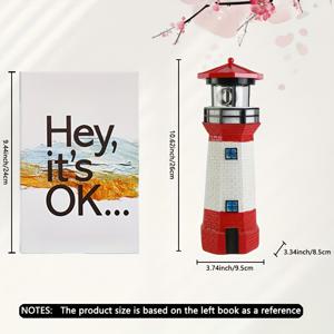TEMU LED 조각 장식이 있는 태양광 등대 야외 마당 빛, 정원, 잔디밭, 통로용 크리스마스 데이 로맨틱 선물 축제 파티 분위기 장식 램프