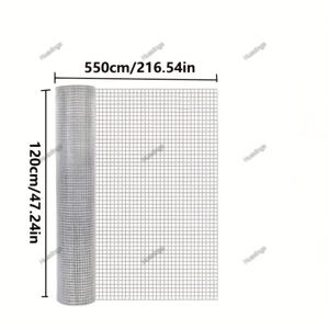TEMU 갈바니 메탈 메쉬 코일 - 0.5인치 내구성 및 녹방 방지 치킨 코프, 토끼 케이지, 정원 울타리, 집 및 DIY 프로젝트용 - 39.37