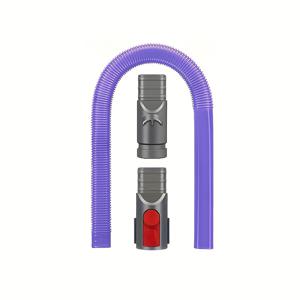 TEMU 1PC 플라스틱 건조기 통풍구 청소 키트, 다이슨 V15 V12 V11 V10 V8 V7 V6 호환 진공 호스 부착물 – 세탁 통풍구 청소용 유연한 보풀 제거 도구 – 배터리 불필요