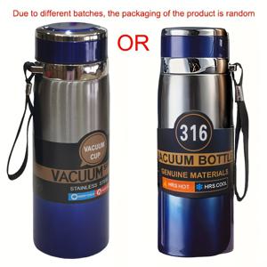 TEMU 800ml/27oz 316 스테인리스 진공 단열 물병, 전통 중국 선물 음료 용기, 음료를 24시간 차갑게/10시간 따뜻하게 유지, 캠핑, 하이킹, 운전 및 자동차 여행에 휴대 가능, PVC 무료, 등반용 밀봉 기능, 부활절 호환|트래블보틀