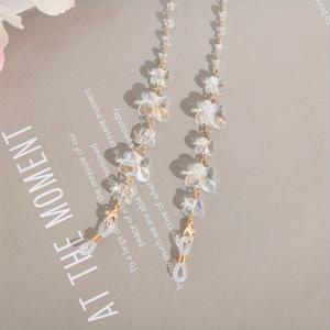 TEMU 1개 나비 안경줄, 스타일리시 비즈 방지 미끄럼 방지 스트랩, 다기능 독서 마스크 끈