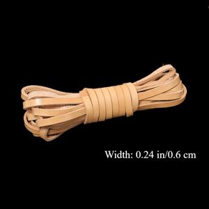 TEMU 5미터 원활한 소가죽 가죽 코드 - DIY 보석 만들기, 팔찌 및 목걸이 액세서리용 평평한 3-6mm 스트랩