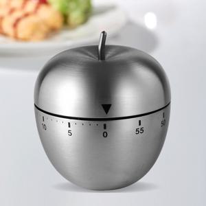 TEMU 1pc 스테인레스 스틸 주방 타이머 계란 사과 카운트다운 가제트 - 기계식, 배터리가 필요하지 않음, 다이얼 디스플레이가 있는 15분 타이머, 요리와 알림에 완벽함, 주방 카운트다운 타이머 | 현대 주방 가제트 | 내구성 있는 주방 타이머