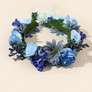 TEMU 1개 우아한 브라이덜 헤드밴드 - 플로럴 보우 패브릭 헤어 액세서리, 단일 품목, 데이 웨딩 헤어 장식