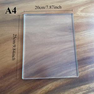 TEMU 1개 재사용 가능한 젤 프린팅 매트 - 투명 소프트 고무 공예 표면, 그림 그리기 및 DIY 프로젝트에 완벽한 다목적 공예 도구 | 합성 고무 매트