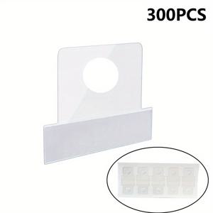 TEMU 300개 자체 접착 바인더 스티커 - 고품질 PVC 플라스틱, 원형 구멍 투명 링 바인더 스티커, 정리, 쉬운 설치, 벽걸이, 현대 스타일, 사무실 정리 | 현대 벽걸이 | 쉬운 설치 스티커, 후크