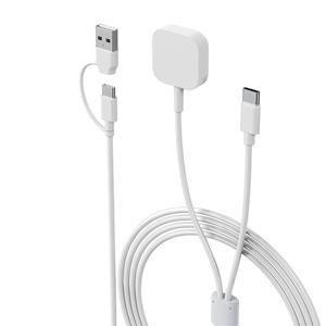 TEMU 애플 워치 및 아이폰용 2-in-2 충전 케이블, USB-C 고속 충전 코드, 자석 무선 충전기, 아이워치 울트라 호환, 갤럭시 S23, 기기 지원, 부활절 선물