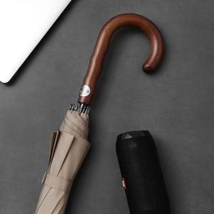 TEMU 파라체이스 빅 롱 우산 남성용 럭셔리 나무 손잡이 강풍 방지 12개 리브 야외 골프 비옷 여성용