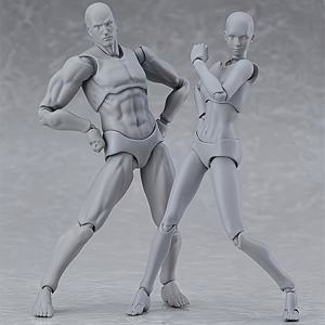 TEMU 2피스 세트 PVC 아트 피규어, 섬세한 BJD 바디, 근육질과 슬림한 여성 수집용 인형, 빠른 배송 - 애니메이션 열정가에게 이상적, 모델 포즈|예술적인 표현|복잡한 관절 구조, 애니메이션 피규어