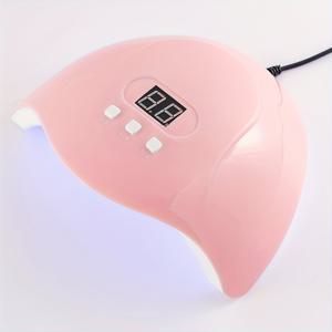 TEMU 1pc LED 네일 드라이어, 3속 타이머가 있는 전문적인 다기능 네일 폴리ッシュ 드라이어, 휴대하기 쉽고 가족 및 여행에 이상적, 나일론 바디, USB 전원, 향이 없음