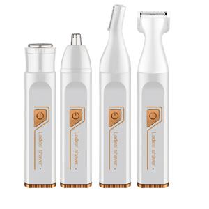 TEMU 여성용 4in 1 전기 제모기/여성 멀티펑션 전기 제모 세트/여성 비키니 트리머/USB 충전식/눈썹, 코, 얼굴, 다리용 제모기/휴대용, 부드러운, 여성 선물, 어머니날 선물