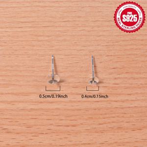 TEMU 20개/봉 S925 스털링 실버 진주 귀걸이 액세서리, 핸드메이드 디자인 DIY 귀걸이 키트