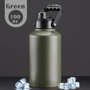 TEMU 3가지 색상 | 24시간 냉온 보관 | 100oz & 67oz 초대형 스테인리스 진공 단열 텀블러 & 아이스 버킷 | 이중 방수 뚜껑 & 6단 열차단 | BPA 프리, 야외 활동용 휴대용 캠핑 피크닉 쿨러 | 크리스마스 선물|텀블러