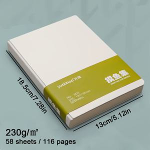 TEMU 1 휴대용 포켓 미니 사각 스케치북 - 230G, 58장 116페이지, 다양한 크기, 아크릴 펜 및 수채화 그림에 적합, 포켓 크기 아트 저널