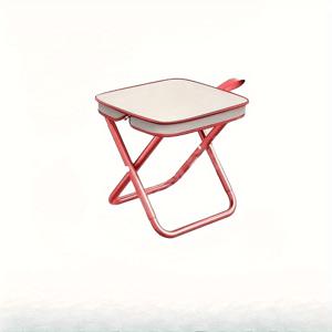 TEMU 탄소강 프레임 & 옥스포드 천 좌석이 있는 헤비듀티 접이식 캠핑 스툴 - 휴대용 컴팩트 경량 디자인, 야외 활동, 하이킹, 낚시, 피크닉, 해변용 - 다기능 발 받침대, 내구성 및 쉬운 운반, 캠핑 액세서리, 하이킹 장비, 피크닉 기어, 내마모성 소재, 견고한 구조|발받침대