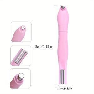 TEMU 1개 3-in-1 캣아이 젤 폴리쉬 매그네틱 스틱 도구 - 하트 & 문 패턴 디자인, 배터리 불필요, 핑크/그린/블루, 내구성 플라스틱 & 자석, 무취 네일 아트 액세서리, 메탈릭 마감, 캣아이 효과