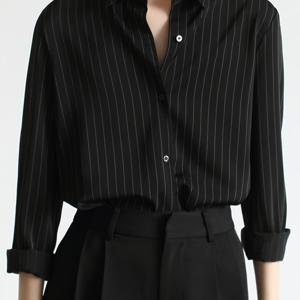 TEMU 프린트 버튼 프런트 셔츠, 캐주얼 롱슬리브 블라우스 봄 & 가을, 여성 의류