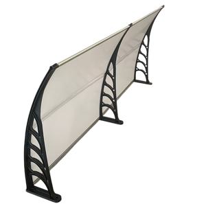 TEMU 1개 200x90cm/78.7x35.4인치 알루미늄 야외 비천막 - 날씨에 강한 문 및 창 커버, 파티오용 소음 감소 설계의 선쉐이드, 발코니, 홈 , 모던 건축 통합 | 견고한 브래킷 지지대