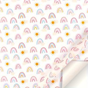 TEMU 1 롤, 0.43*3m 선물 포장지, 생일 포장지, 무지개 물방울 하트 선물 포장지, 생일, 발렌타인 데이, 크리스마스, 결혼식