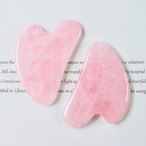 TEMU 1개 로즈 쿼츠 과샤, 얼굴과 몸용 광사 도구, 라이트 베이지 마사지. 스파 침술을 위한 과샤 세트, 트리거 포인트 릴랙스 마사지|괄사마사지