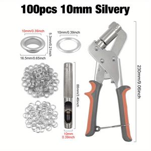 TEMU 6Mm/10Mm 크림핑 플라이어 개의 아이렛과 구멍 펀치가 포함되어 있습니다