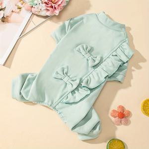 TEMU 1pc Babany Bebe Dog 겨울 따뜻함 Fleece 애완동물 바디수트, 소형에서 중형까지의 품종에 적합한 부드럽고 편안한 캐주얼 옷, 가을과 겨울을 위한 폴리에스테르 니트 풀오버
