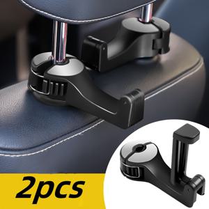 TEMU 2pcs 2-in-1 자동차 시트 후크 - 폰 홀더가 있는 내구성 있는 ABS, 지갑, 배낭, 장난감, 보관함을 위한 방수 다기능 후방 시트 설치기 - 모든 차량 모델에 적용 가능한 유니버설 피트, 후방 시트 보관함 | 현대 자동차 액세서리 | 내구성 있는 ABS 홀더, 자동차 시트 정리함