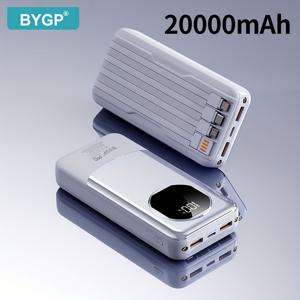 TEMU 20000/10000mAh 휴대용 파워 뱅크, PD20W 고속 충전기, 내장 /타입-C/USB 케이블 및/또는 조명, LED 디스플레이 스크린, 아이폰, 기기/시계 호환, 야외 비상 여행 백업 배터리 팩|보조배터리|C타입충전기|보조배터리20000