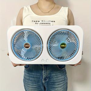 TEMU 벽걸이 옵션, 3단계 조절 가능한, 조용한 작동, 대형 배터리 - 가정, 사무실, 기숙사, 휴대용 팬을 위한 휴대용 개인 냉각 팬|벽걸이선풍기